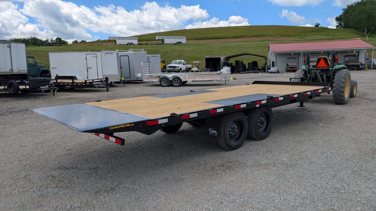 New 2026 CAM Superline 22' HD Deckover Full **POWER** Tilt Equipment Hauler (8K Axles!)