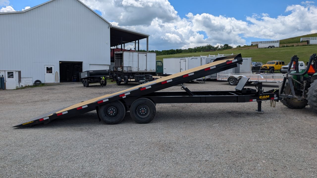 New 2026 CAM Superline 22' HD Deckover Full **POWER** Tilt Equipment Hauler (8K Axles!)