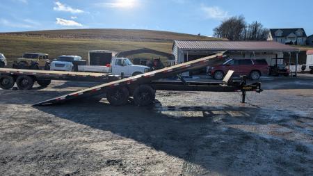 New 2026 CAM Superline 22' HD Deckover Full **POWER** Tilt Equipment Hauler (8K Axles!)