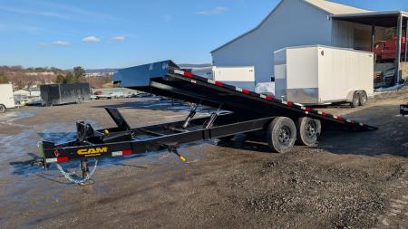 New 2026 CAM Superline 22' HD Deckover Full **POWER** Tilt Equipment Hauler (8K Axles!)