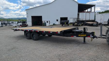 New 2026 CAM Superline 22' HD Deckover Full **POWER** Tilt Equipment Hauler (8K Axles!)