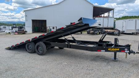 New 2026 CAM Superline 22' HD Deckover Full **POWER** Tilt Equipment Hauler (8K Axles!)
