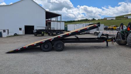 New 2026 CAM Superline 22' HD Deckover Full **POWER** Tilt Equipment Hauler (8K Axles!)