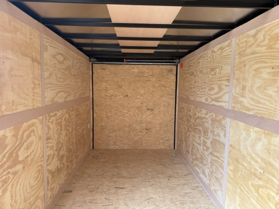 New 2026 Cross Silver 7'x16' 7k Beta Flat Top V-Nose Enclosed Cargo Trailer