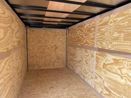 New 2026 Cross White 7'x16' 7k Beta Flat Top V-Nose Enclosed Cargo Trailer