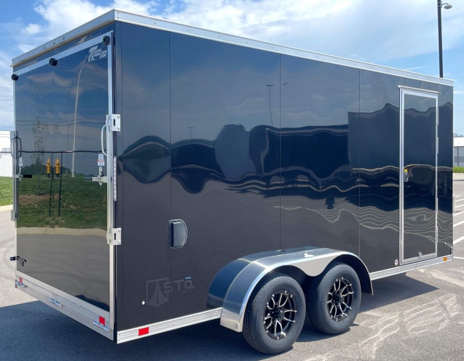 New ATC STo 400 Aluminum 7x16 Enclosed Cargo Trailer, Screwless, Torsion Axles, Aluminum Wheels