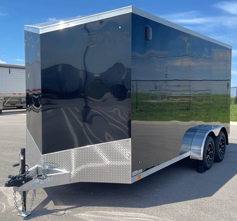 New ATC STo 400 Aluminum 7x16 Enclosed Cargo Trailer, Screwless, Torsion Axles, Aluminum Wheels
