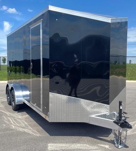 New ATC STo 400 Aluminum 7x16 Enclosed Cargo Trailer, Screwless, Torsion Axles, Aluminum Wheels