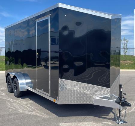 New ATC STo 400 Aluminum 7x16 Enclosed Cargo Trailer, Screwless, Torsion Axles, Aluminum Wheels