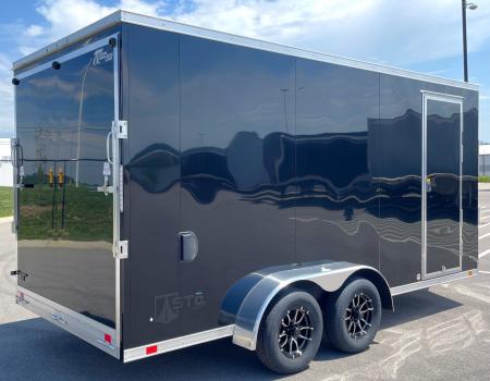 New ATC STo 400 Aluminum 7x16 Enclosed Cargo Trailer, Screwless, Torsion Axles, Aluminum Wheels