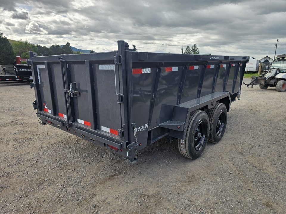 New 2026 Lamar 7x14 15.7k Dump Trailer w/Telescopic Hoist