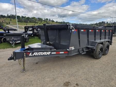 New 2026 Lamar 7x14 15.7k Dump Trailer w/Telescopic Hoist