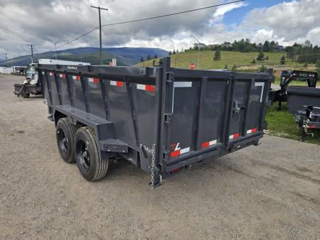 New 2026 Lamar 7x14 15.7k Dump Trailer w/Telescopic Hoist