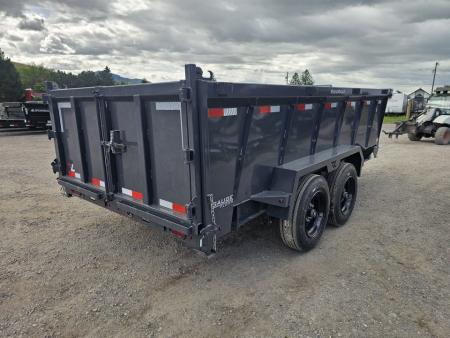 New 2026 Lamar 7x14 15.7k Dump Trailer w/Telescopic Hoist