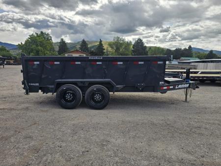 New 2026 Lamar 7x14 15.7k Dump Trailer w/Telescopic Hoist