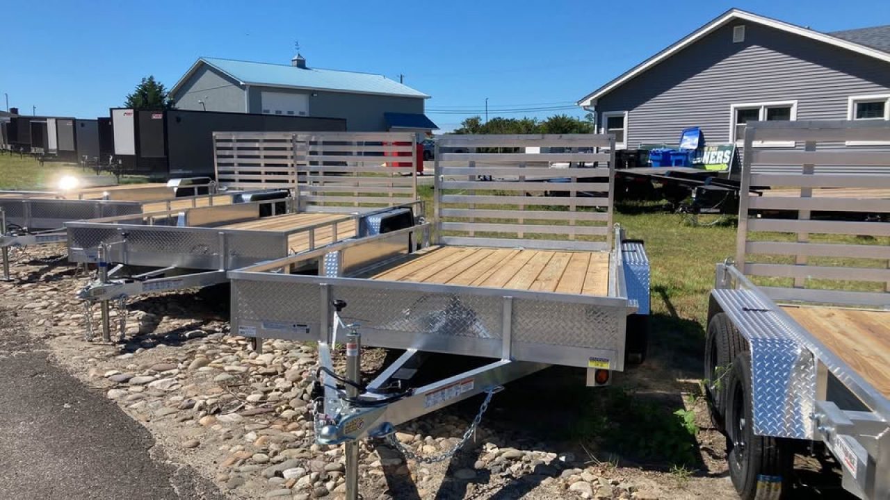 New 2027 Quality Steel and Aluminum 7x14 aluminum Utility Trailer
