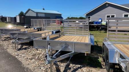 New 2027 Quality Steel and Aluminum 7x14 aluminum Utility Trailer