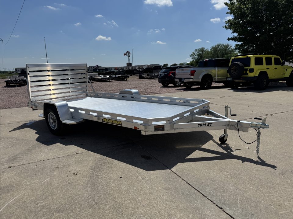 New 2027 Aluma 7814S TG 3k Utility Trailer