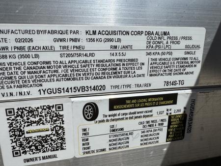New 2027 Aluma 7814S TG 3k Utility Trailer