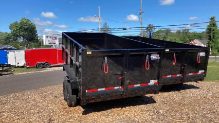 New 2027 Quality Steel and Aluminum 7x14 4' side Dump Trailer