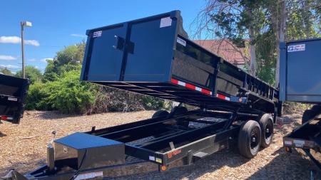 New 2027 Quality Steel and Aluminum 7x16 Dump Trailer