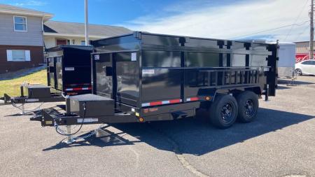 New 2027 Quality Steel and Aluminum 7x14 4' side Dump Trailer