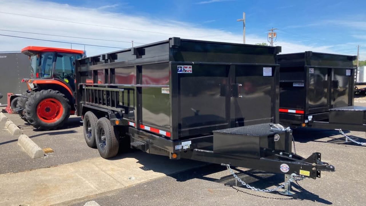 New 2027 Quality Steel and Aluminum 7x14 4' side Dump Trailer