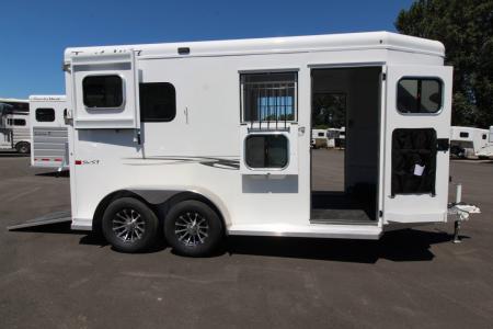 New 2027 Trails West Royale SxST Warmblood 2 Horse Trailer - Straight Load - Mangers - Pass-through Door