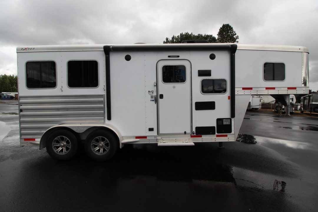 Used 2022 Exiss 7206 - 6ft SW Living Quarters 2 Horse Trailer
