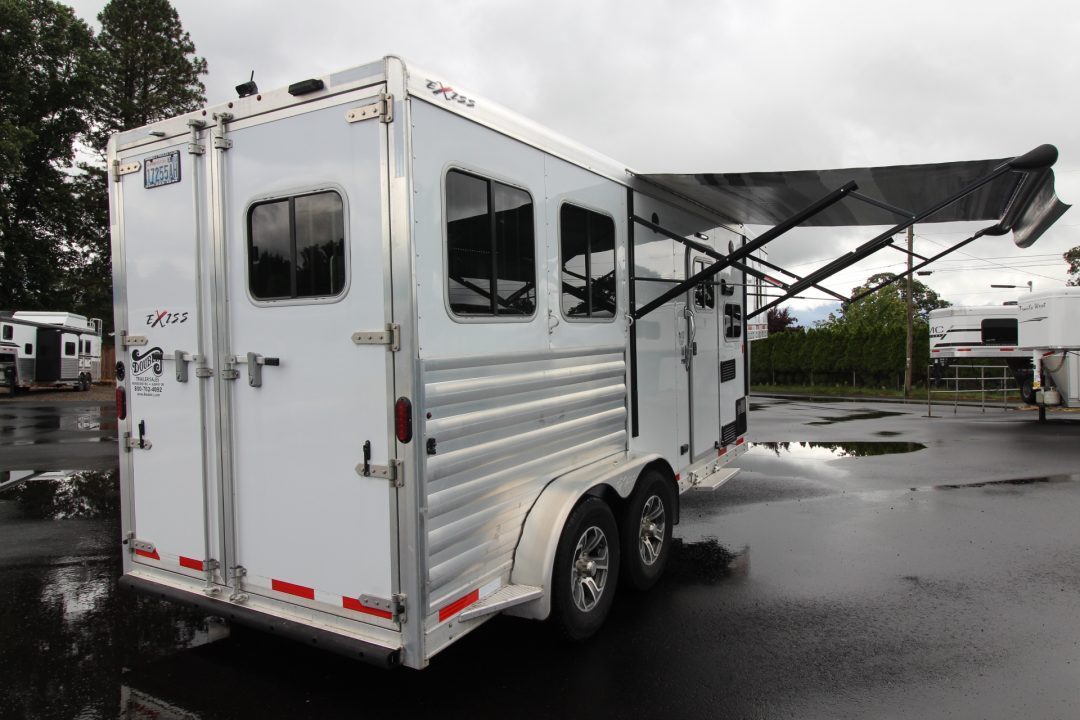 Used 2022 Exiss 7206 - 6ft SW Living Quarters 2 Horse Trailer