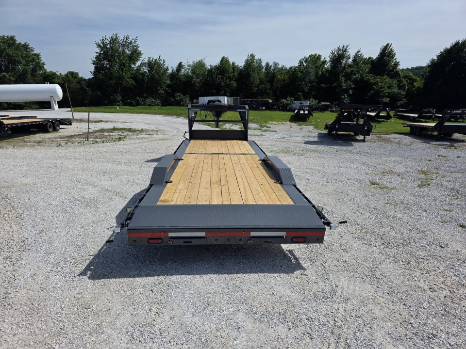 New 2026 Lamar Trailers 102 x 26 TANDEM GN CH W/ 2' DOVE/ SLIDE IN RAMPS/ DRIVE OVER FENDERS