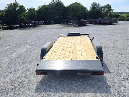 New 2026 Lamar Trailers 83 x 18 TANDEM CH W/ 2' DOVE/ SLIDE IN RAMPS/ TOOL BOX/ REMOVABLE FENDERS