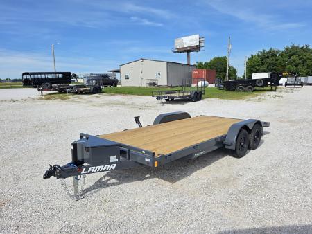 New 2026 Lamar Trailers 83 x 18 TANDEM CH W/ 2' DOVE/ SLIDE IN RAMPS/ TOOL BOX/ REMOVABLE FENDERS