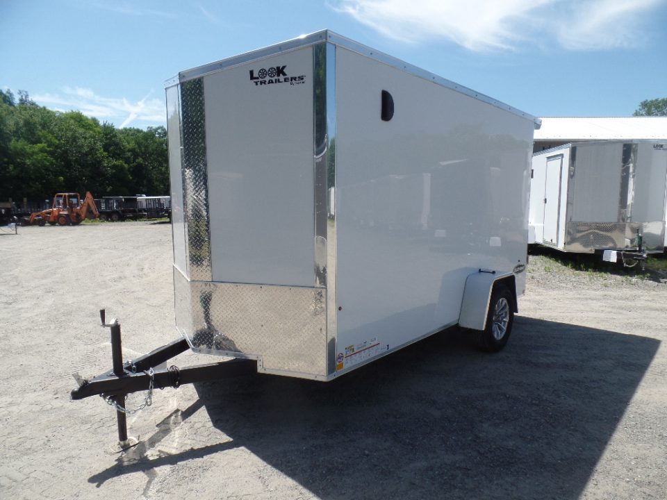 New 2027 Look Trailers White 6X12 Element Model Cargo / Enclosed Trailer