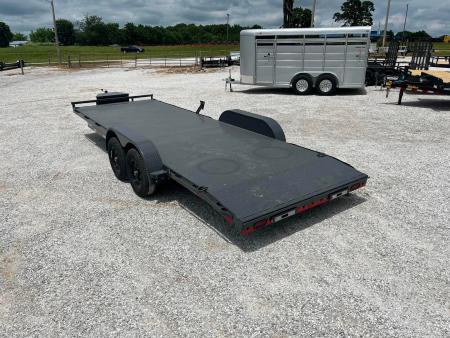 New 2026 Lamar Trailers 83 x 22 TANDEM CH W/ 2' DOVE/ SLIDE IN RAMPS/ REMOVABLE FENDERS/ STEEL FLOOR