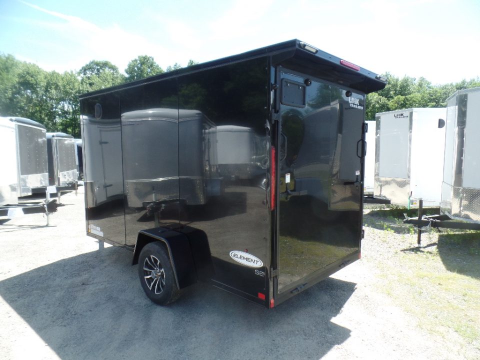 New 2027 Look Trailers Black with Black trim 6X12 Element Model Cargo / Enclosed Trailer