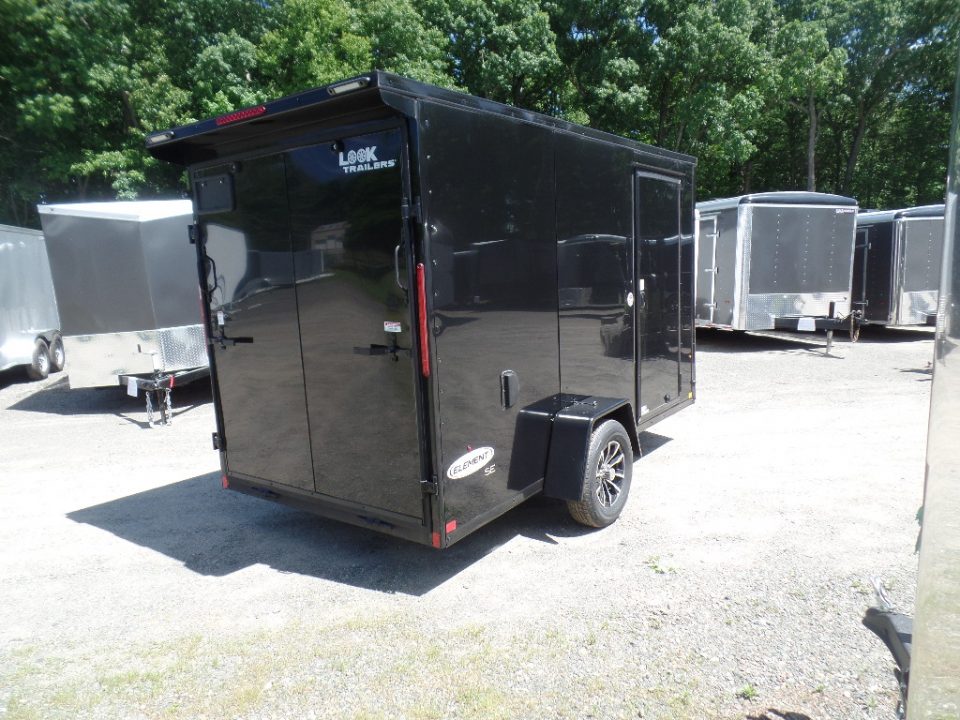 New 2027 Look Trailers Black with Black trim 6X12 Element Model Cargo / Enclosed Trailer