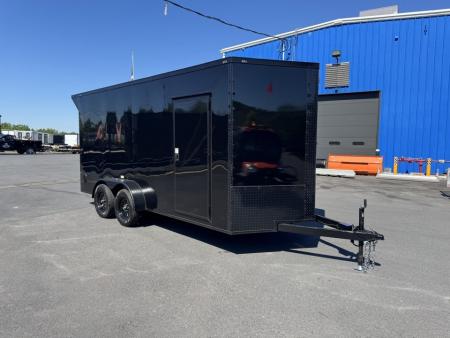 New 2026 Maximum Cargo Trailers 7X16TA Cargo / Enclosed Trailer *BLACK W/ BLACK
