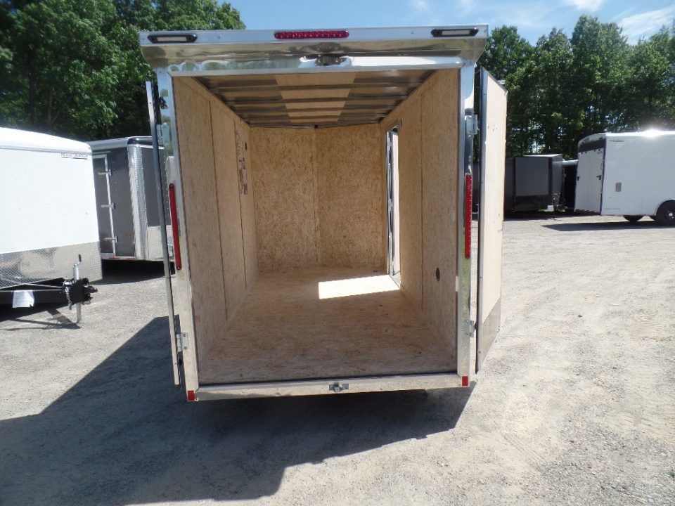 New 2027 Look Trailers White with Double Rear Doors 6X12 Element Model Cargo / Enclosed Trailer