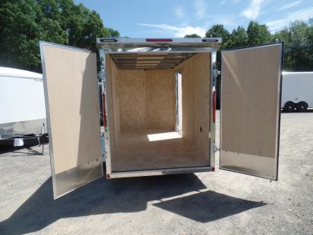 New 2027 Look Trailers White with Double Rear Doors 6X12 Element Model Cargo / Enclosed Trailer