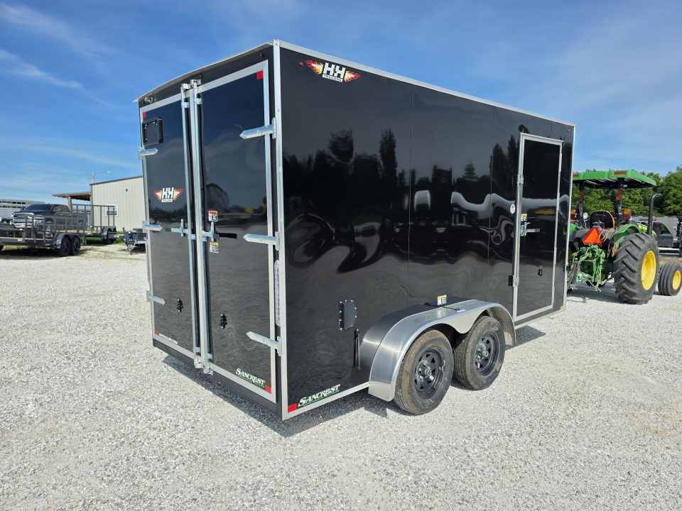 New 2026 H&H Trailers 7 X 14 TANDEM CARGO W/ BARN DOORS Cargo