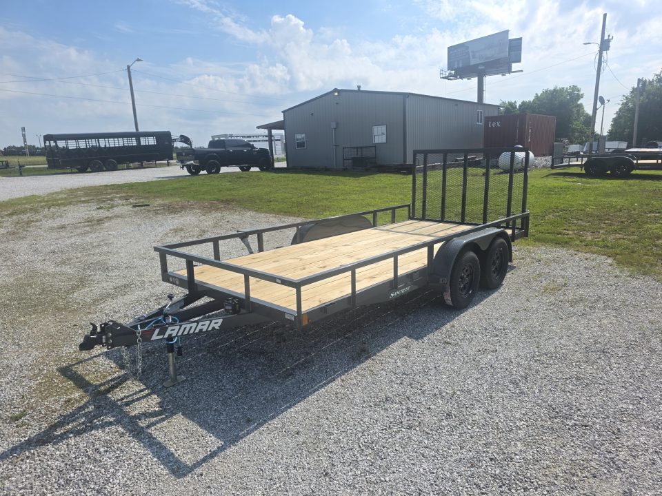 New 2026 Lamar Trailers 83 X 16 TANDEM UTILITY W/ 4' RAMP GATE