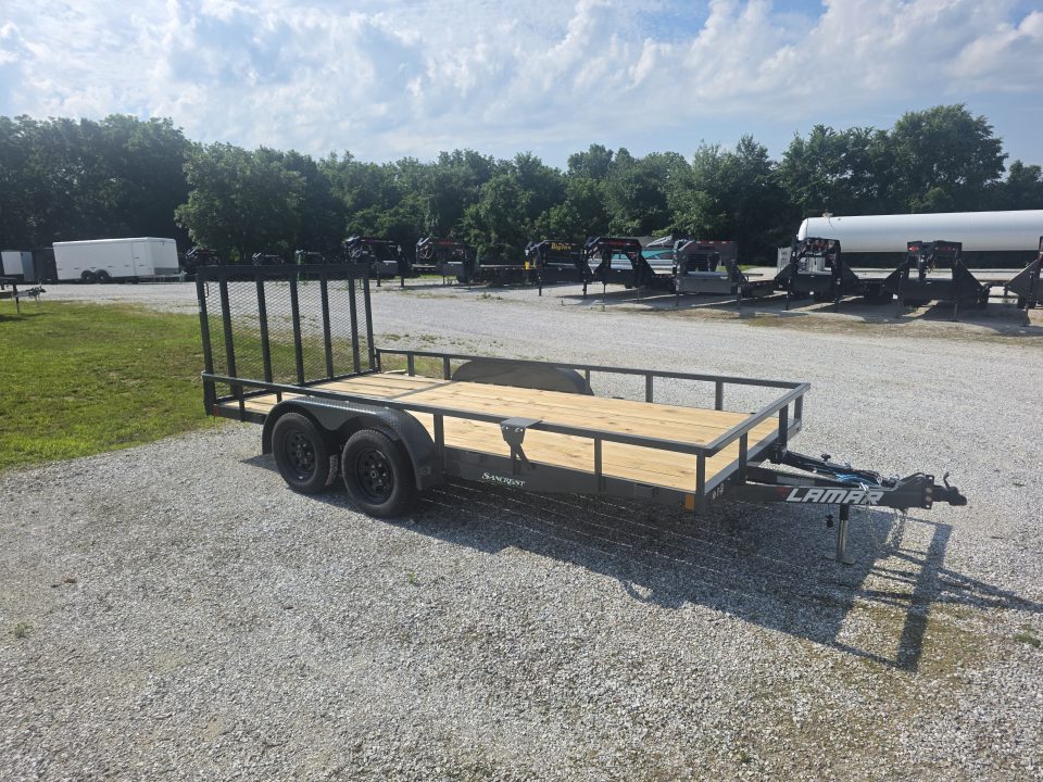New 2026 Lamar Trailers 83 X 16 TANDEM UTILITY W/ 4' RAMP GATE