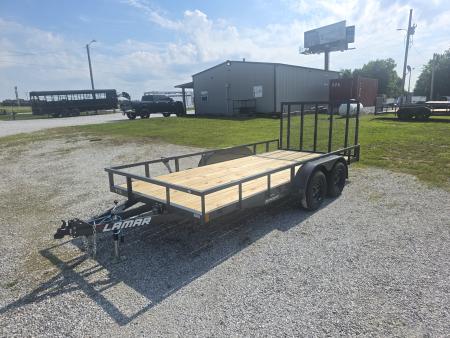 New 2026 Lamar Trailers 83 X 16 TANDEM UTILITY W/ 4' RAMP GATE
