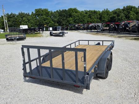 New 2026 Lamar Trailers 83 X 16 TANDEM UTILITY W/ 2' DOVE/ 3' RAMP GATE