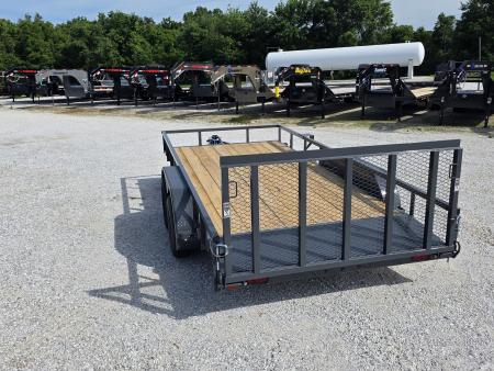 New 2026 Lamar Trailers 83 X 16 TANDEM UTILITY W/ 2' DOVE/ 3' RAMP GATE