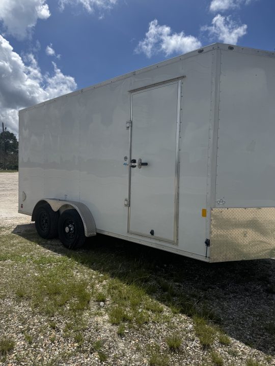 Used 2025 Continental Cargo 7 X 16 TA POLY Cargo / Enclosed Trailer
