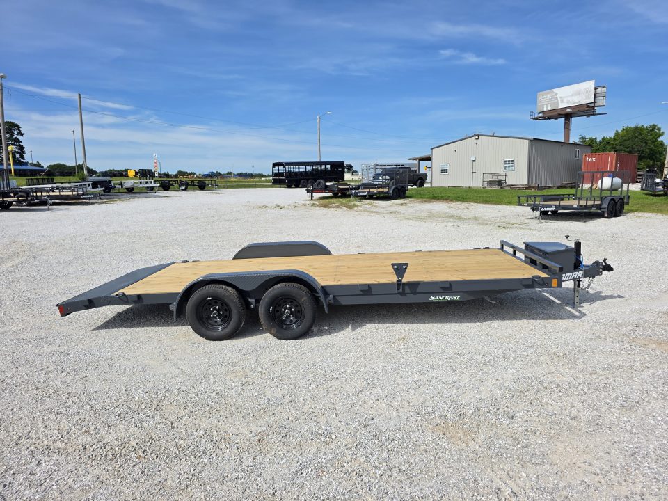 New 2026 Lamar Trailers 83 X 20 TANDEM CH W/ 2' DOVE/ SLIDE IN RAMPS/ REMOVABLE FENDERS/ TOOL BOX