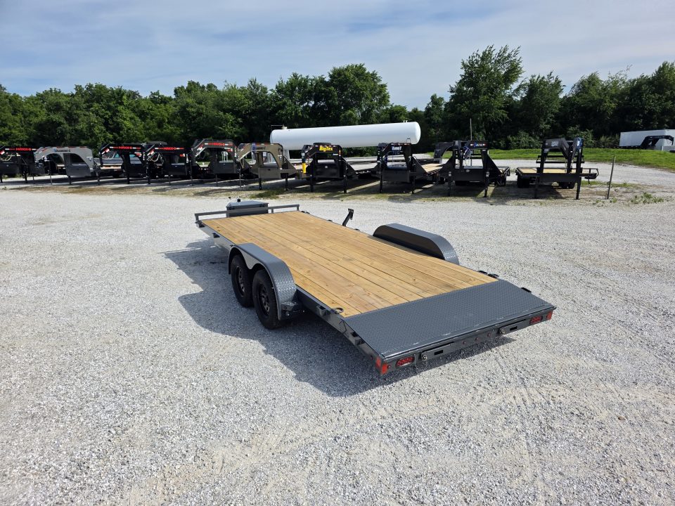 New 2026 Lamar Trailers 83 X 20 TANDEM CH W/ 2' DOVE/ SLIDE IN RAMPS/ REMOVABLE FENDERS/ TOOL BOX