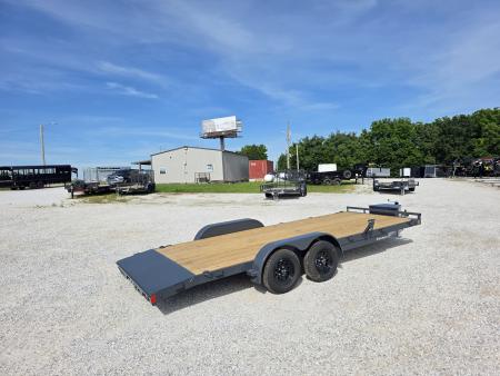 New 2026 Lamar Trailers 83 X 20 TANDEM CH W/ 2' DOVE/ SLIDE IN RAMPS/ REMOVABLE FENDERS/ TOOL BOX